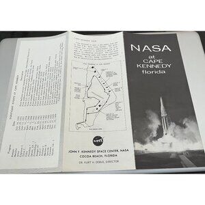 Vintage  "NASA At Cape Kennedy" NASA Pamphlet Dr. Kurt H. Debus, Director